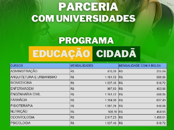 Inscrições Abertas: Programa Educação Cidadã em Parceria com o Centro Universitário Santa Maria